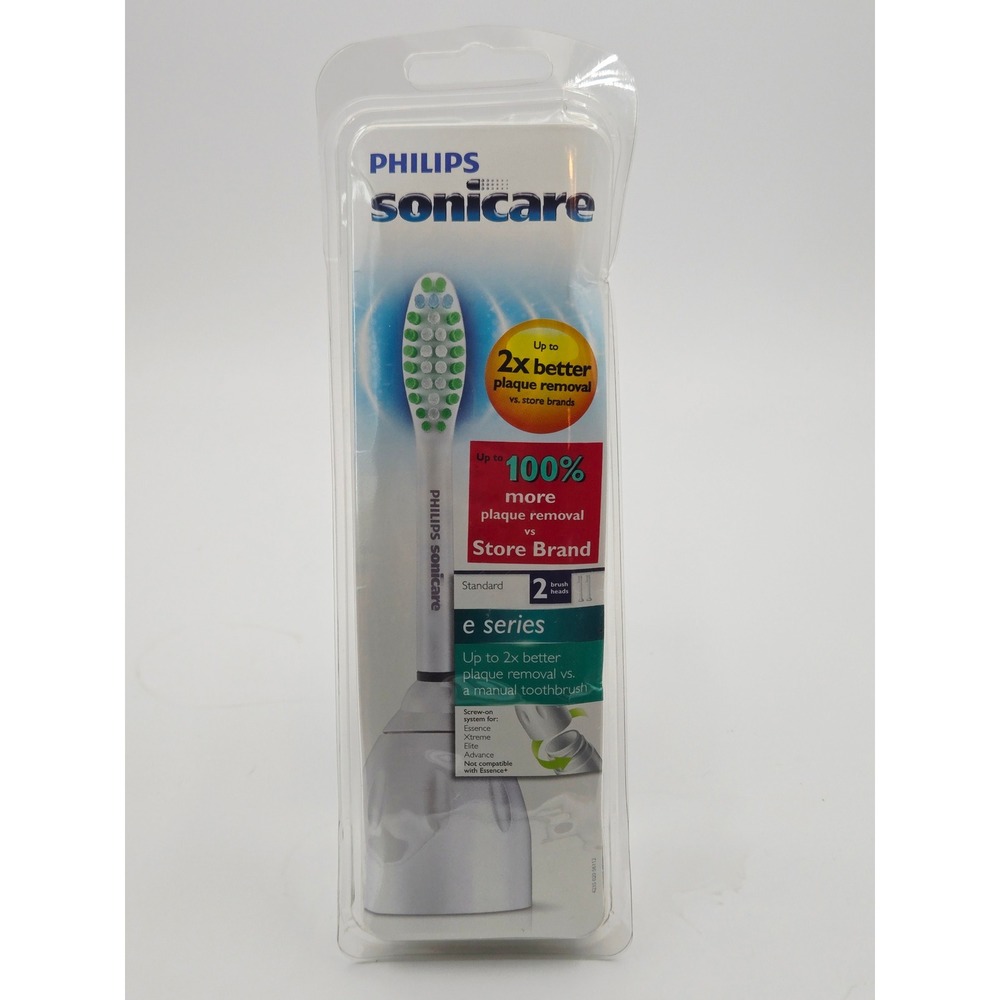 Philips Sonicare e-Series Replacement Brush Heads 2-Pack HX7022 Standard White